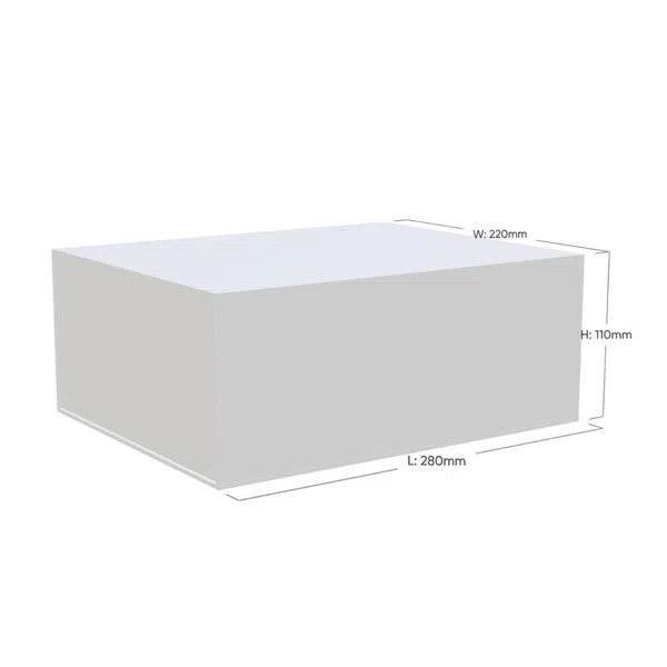 Deep White Laminated Magnetic Gift Box