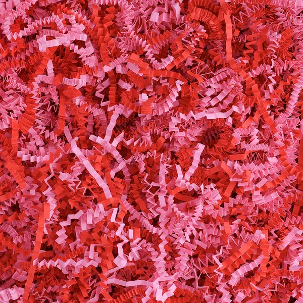 Vibrant Pink and Red Mix 4mm Shredded Zig Zag Paper - 1kg