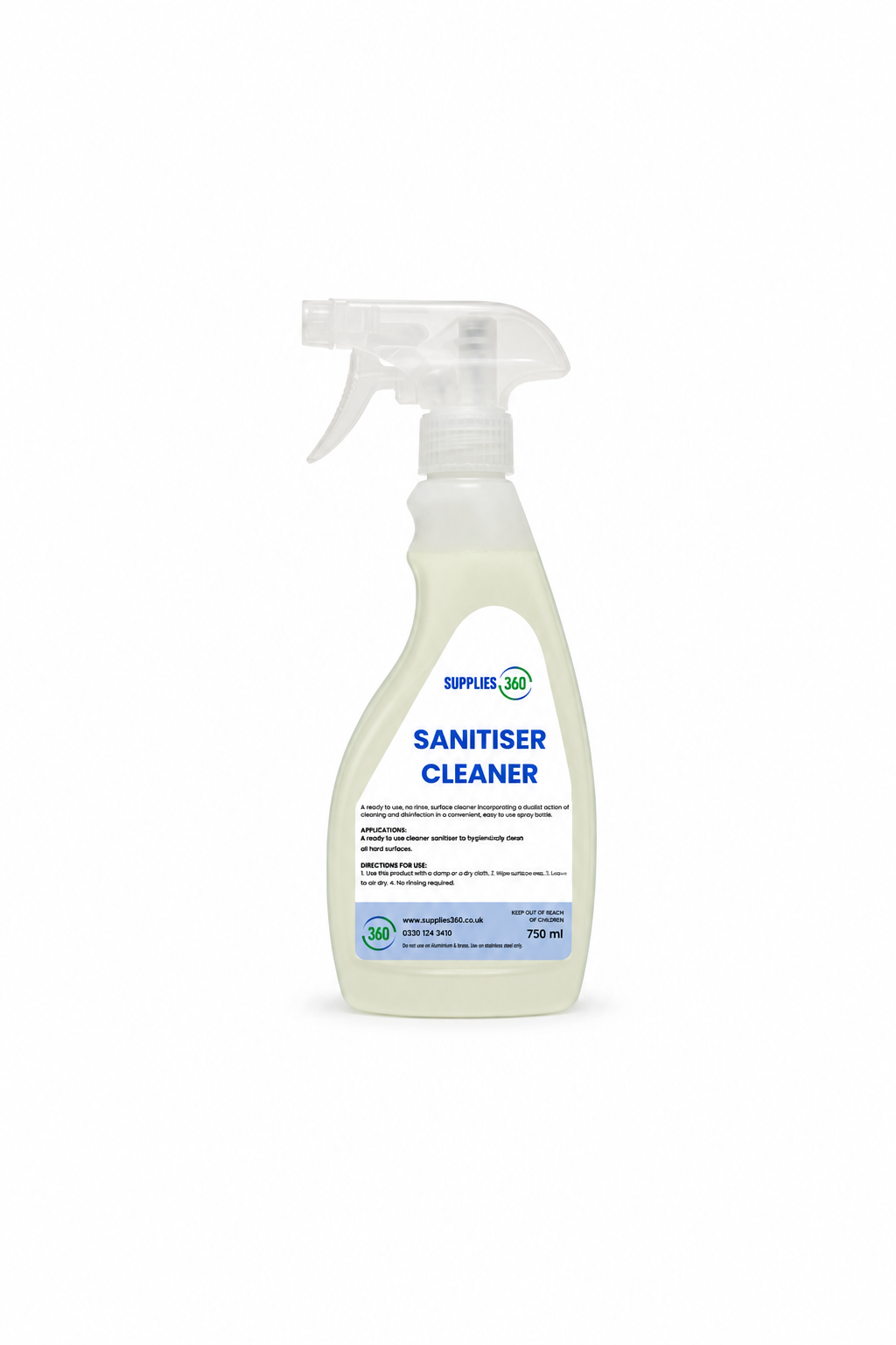 Sanitiser Cleaner 750ml Spray Bottles
