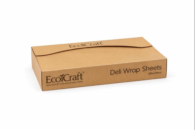 380x270mm Deli Wrap Sheets Kraft