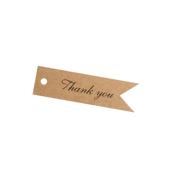 Thank You Printed Kraft Label Tags