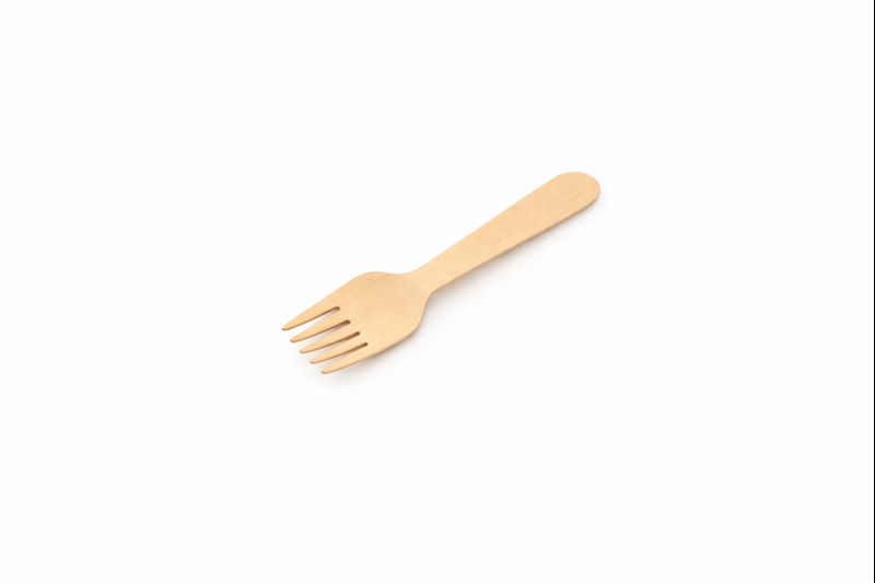 Biodegradable Wooden Fork 160mm Natural