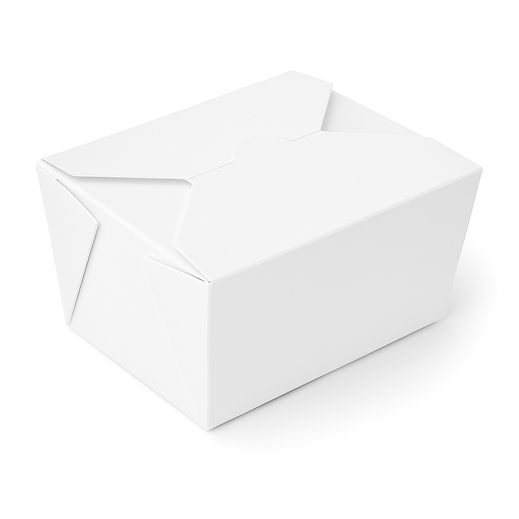 Disposable Paperboard Food Boxes #8 White
