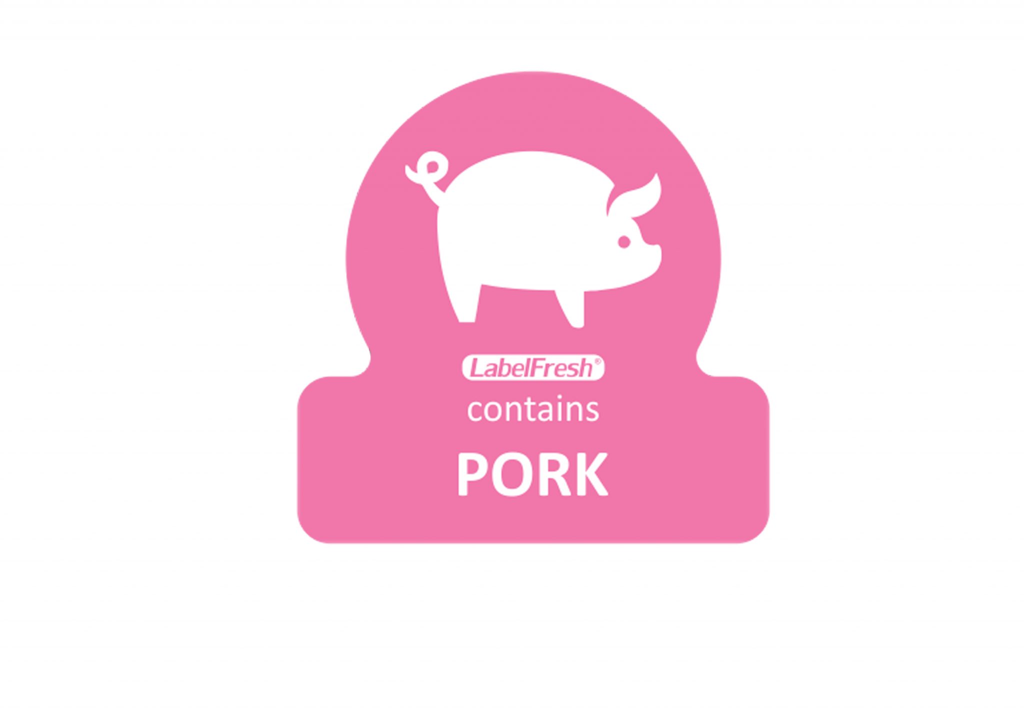 LF ALLERGEN LABELS - PORK- 500 A ROLL
