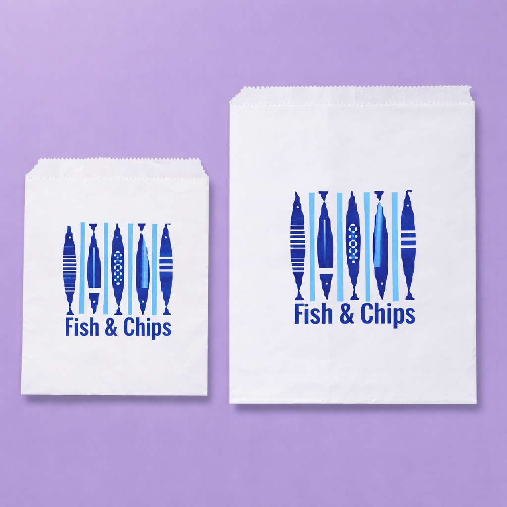 FishLine™ Fish & Chip 2 Ply Bag - 150mm x 85mm