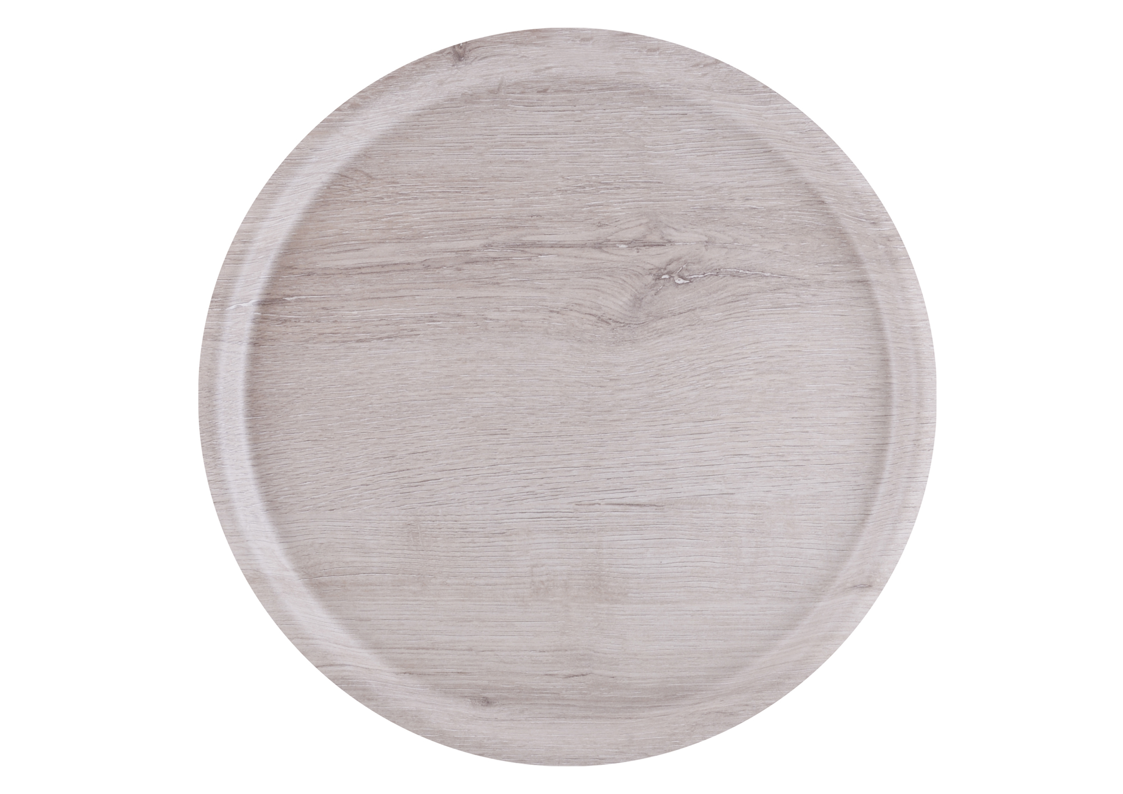 36cm Round Bar Tray Oak