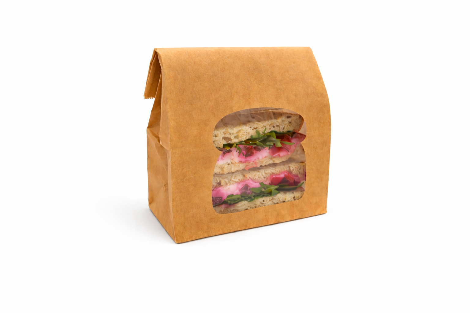 Laminated Kraft Window Sandwich Bag