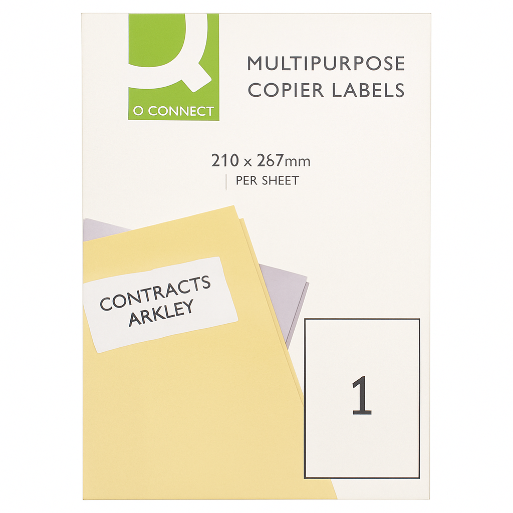 Q-Connect Multipurpose Copier Labels 210x287mm