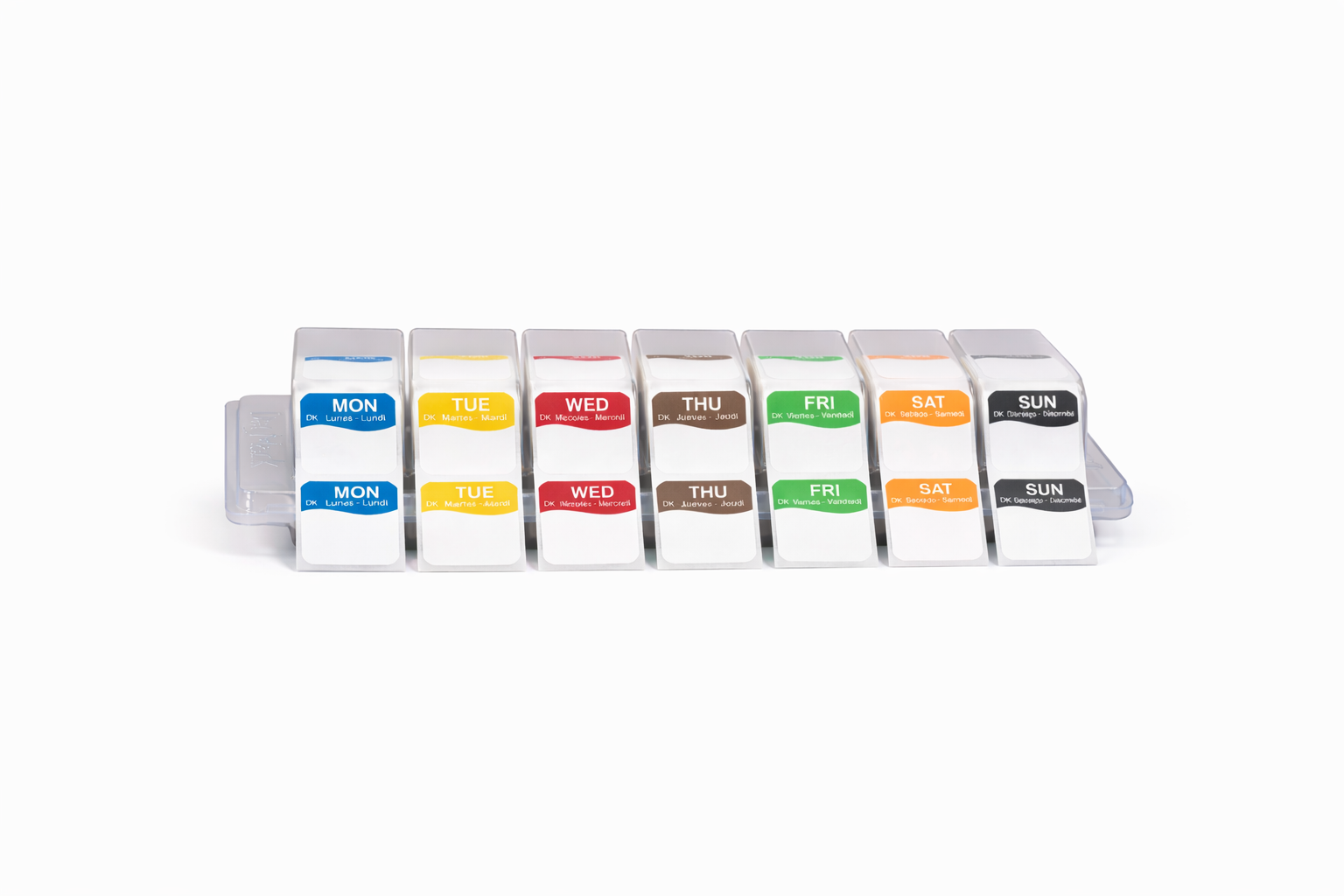 Daily Food Prep Label Dispenser (Includes 1 Roll Of Every Day Of Week)