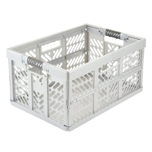 Keeeper Ultra Tough Ben Folding Crate 45 Litre Silver
