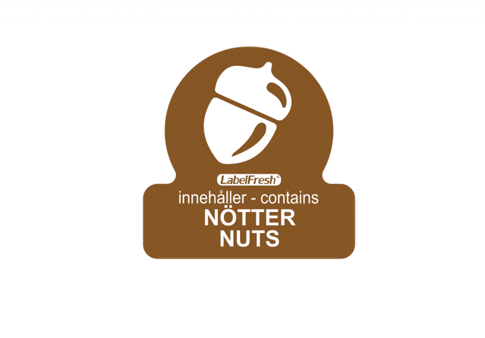 LF ALLERGEN LABELS - NUTS - 500 A ROLL
