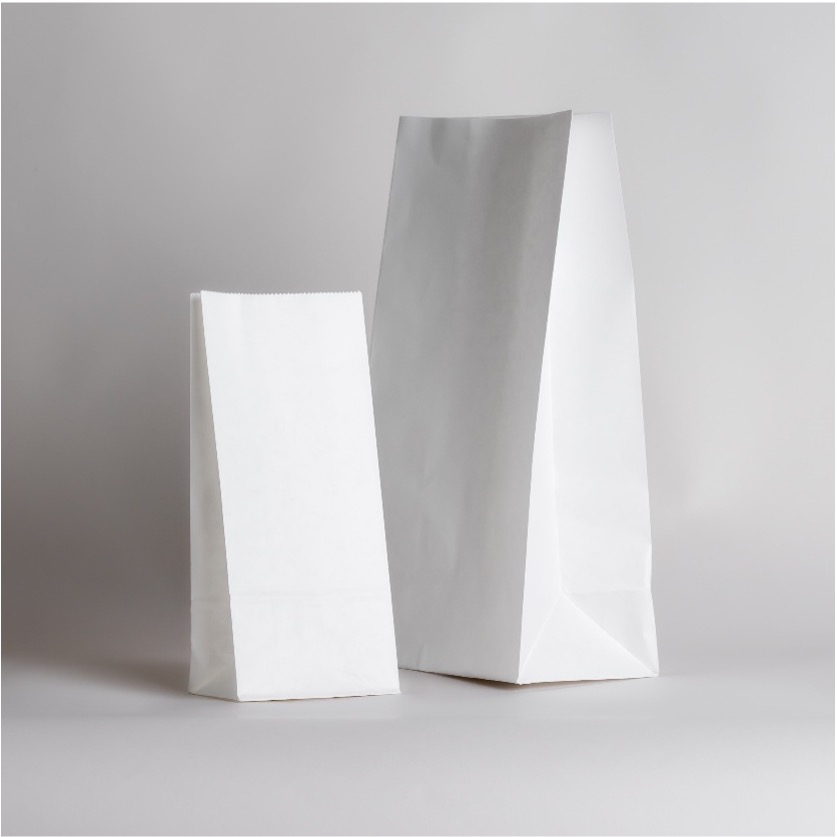 White Kraft SOS Bag - 75mm x 50mm x 230mm