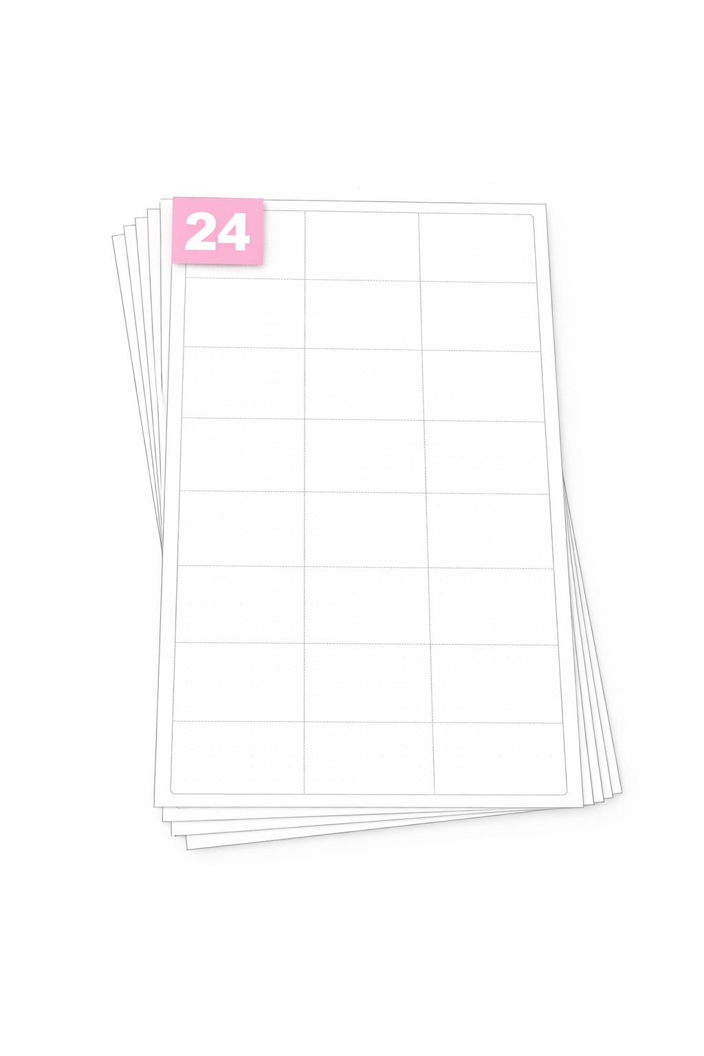 Address Labels A4 - 24 Labels Per Sheet