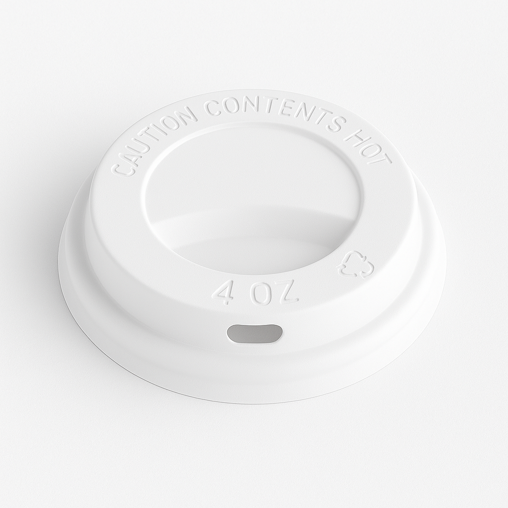 4oz Lid For Paper Cup White