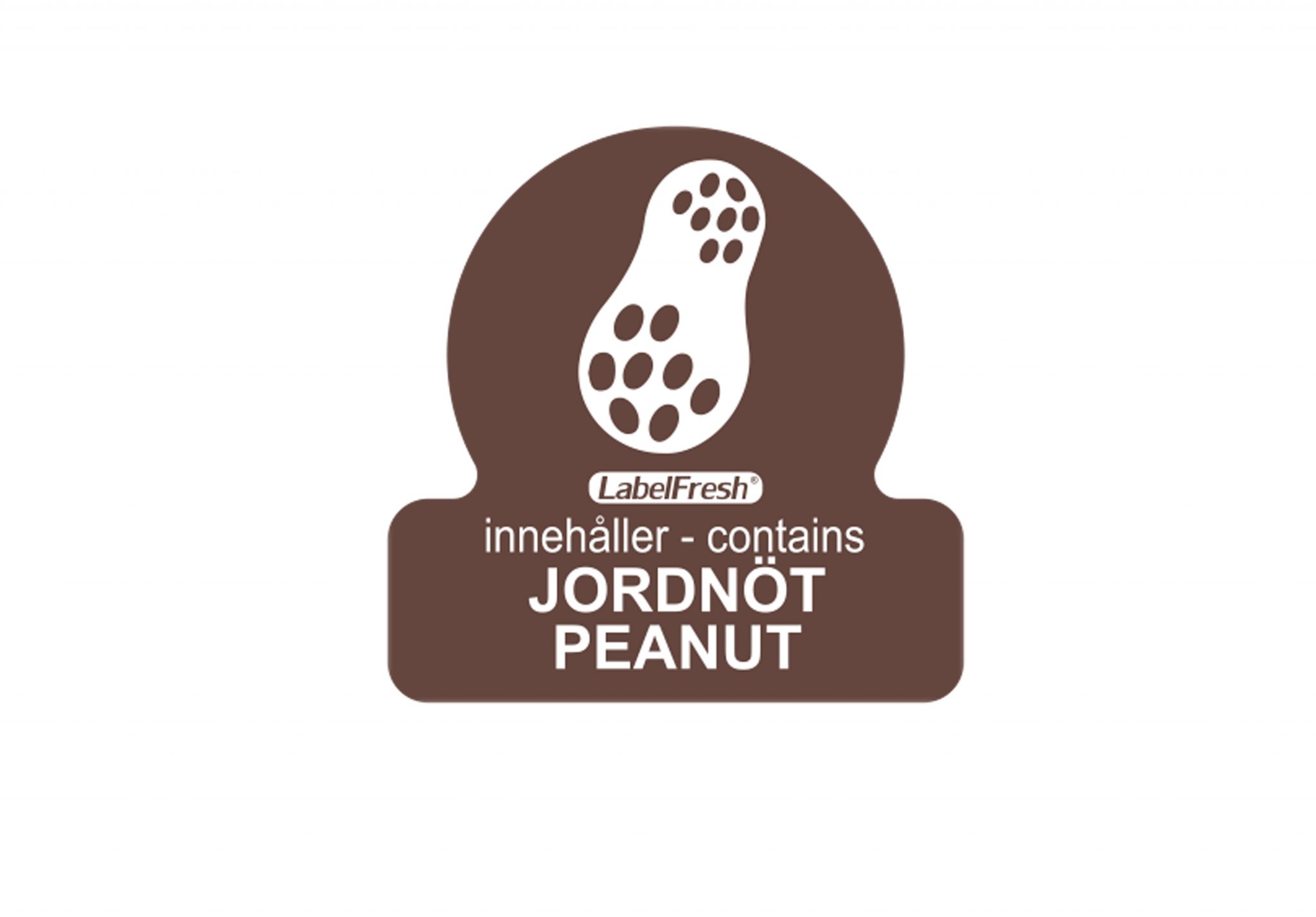 LF ALLERGEN LABELS  - PEANUT - 500 A ROLL