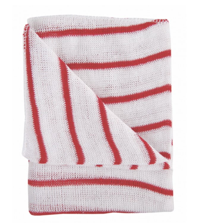 Red Striped Heavy Duty Dish Cloth
