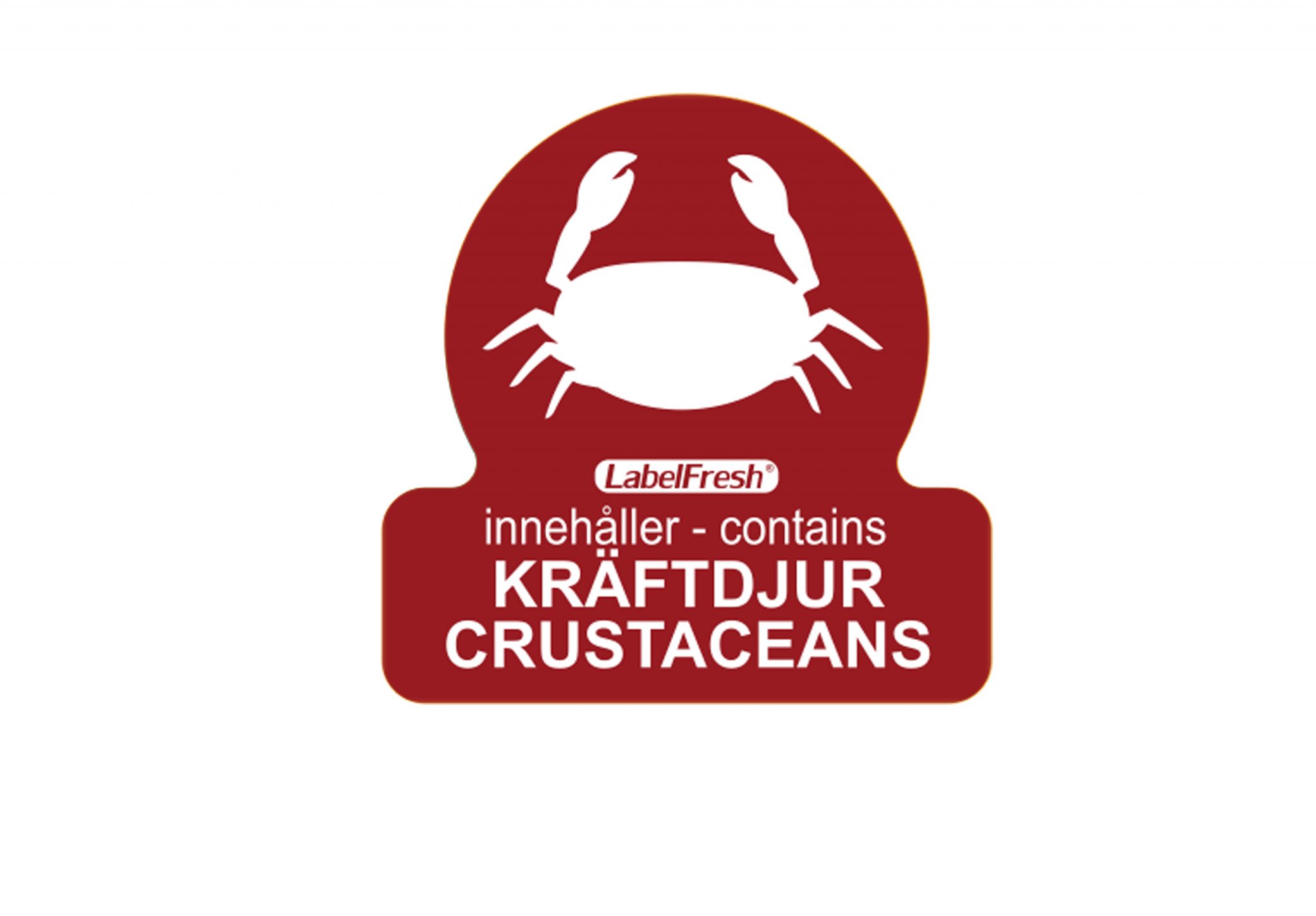 LF Allergen Labels - Crustaceans