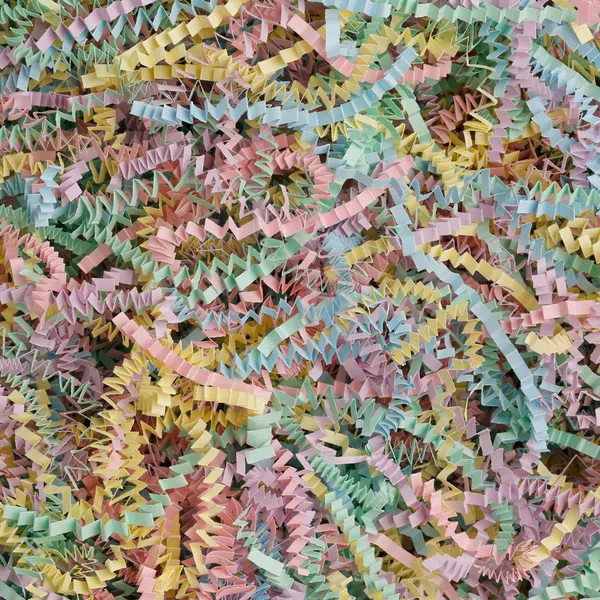 Joy Mix Pastel Shredded 4mm Zig Zag Paper - 1kg