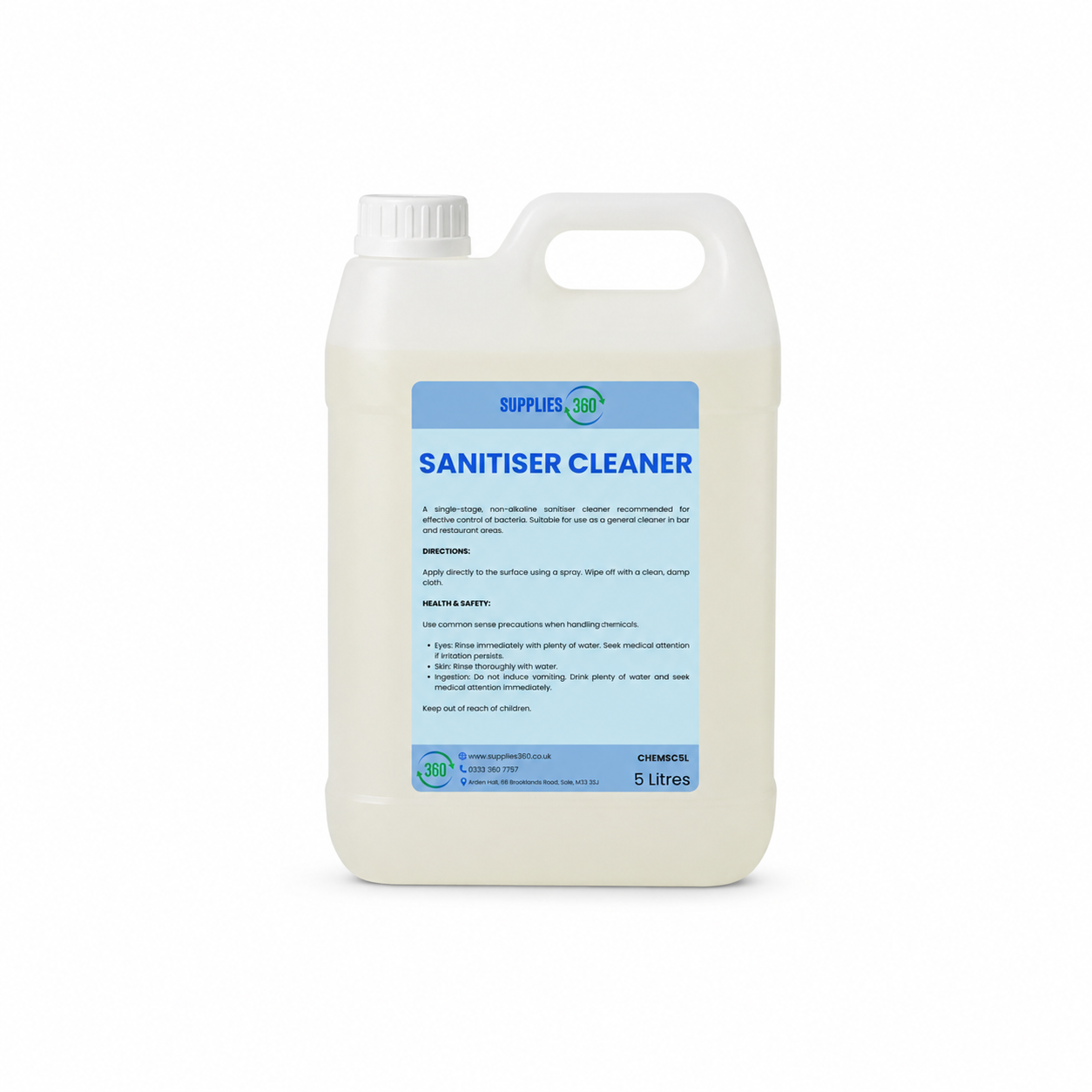 Sanitiser Cleaner 5 Litres