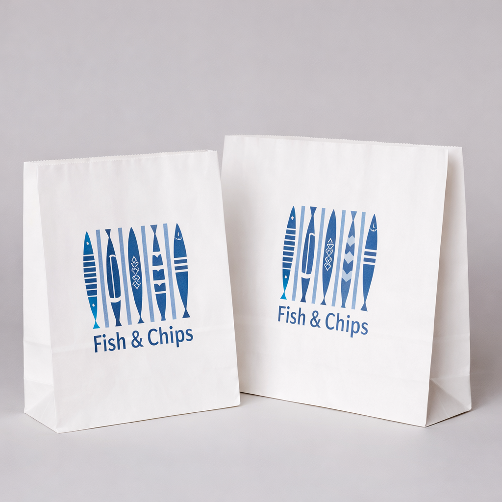 FishLine™ Fish & Chip 2 Ply SOS Bag - 175mm x 70mm x 225mm