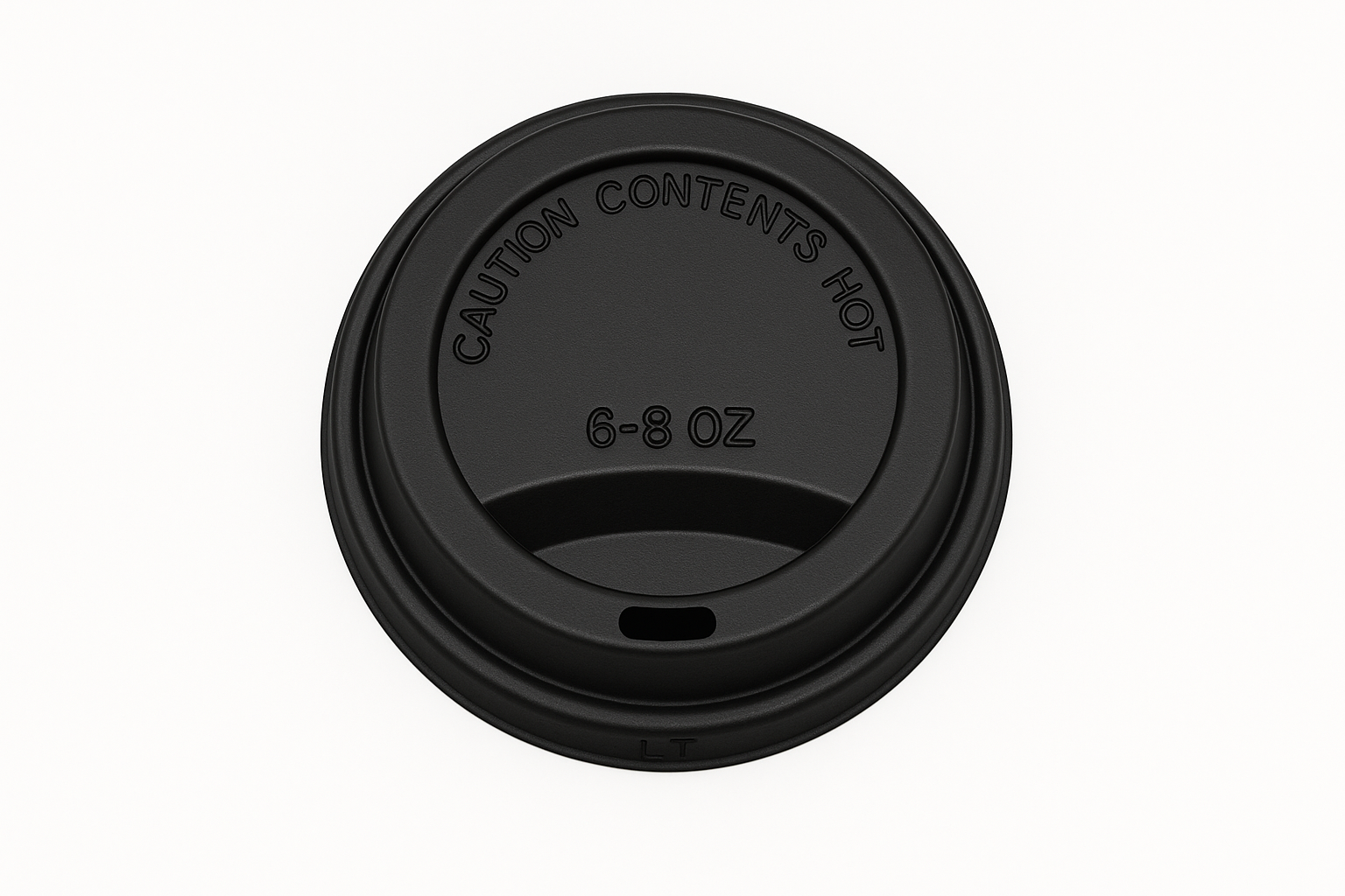 6-8oz Lid For Paper Cup Black
