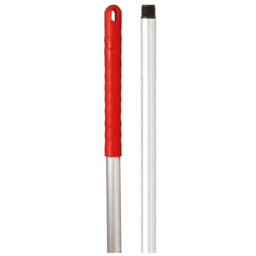 Colour Coded Traditional Screwfit Mop Handle 125cm Red