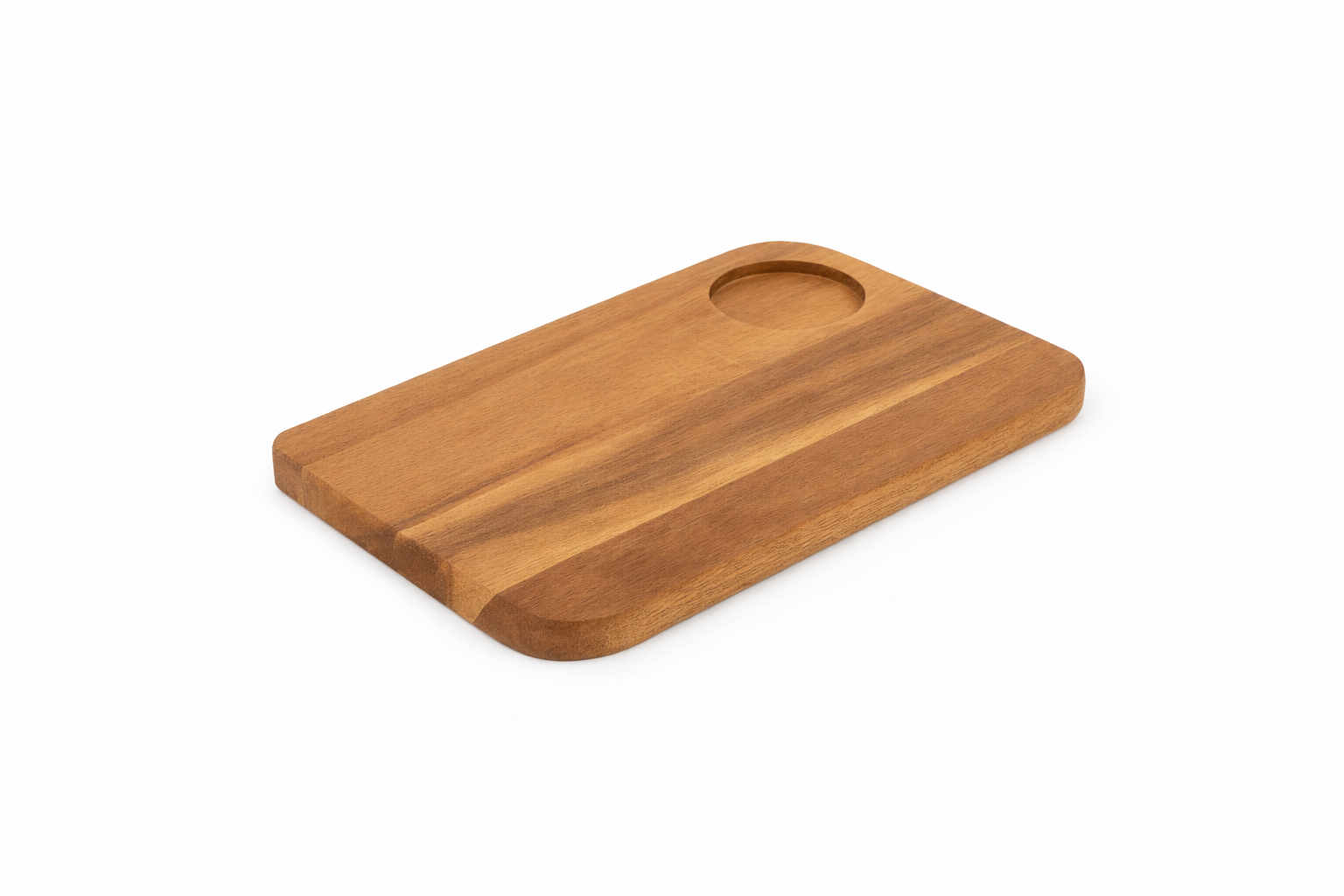 Olympia Rounded Acacia Wooden Serving Board
