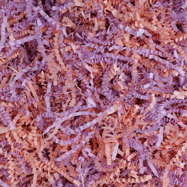Lilac and Peach Mix Shredded 4mm Zig Zag Paper - 1kg
