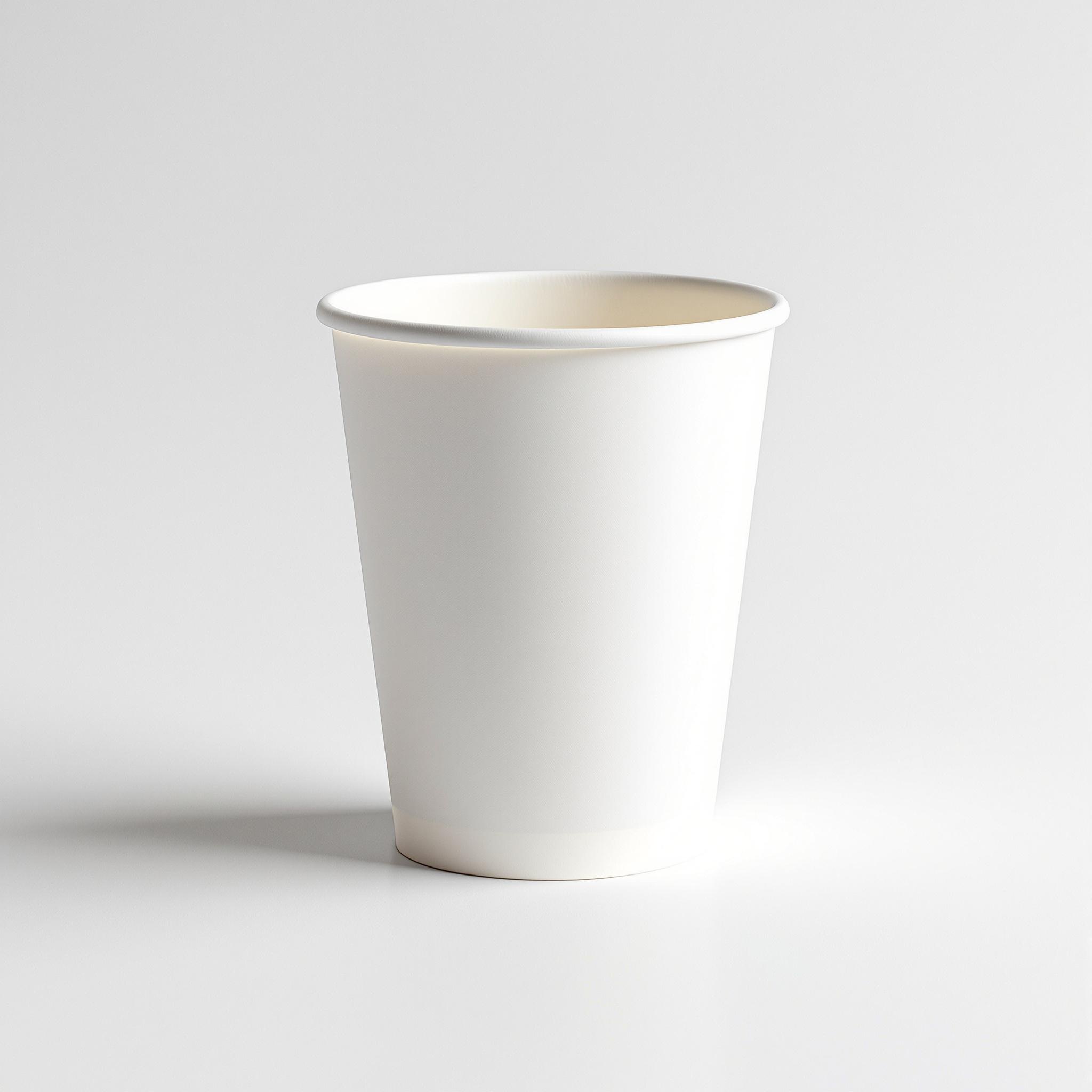 12oz Single Wall Paper Cup White