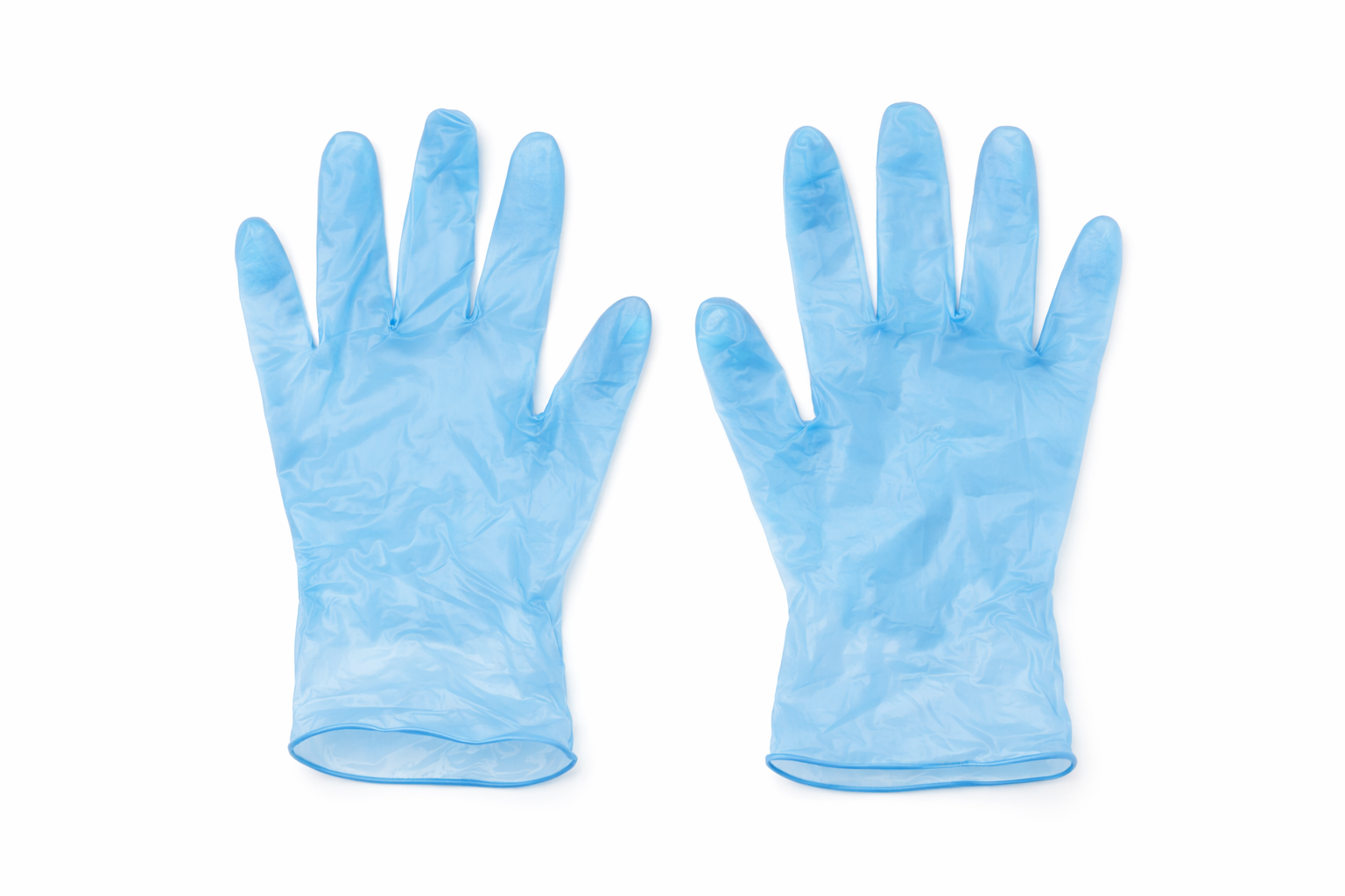 Large Blue Powder Free Vinyl Gloves