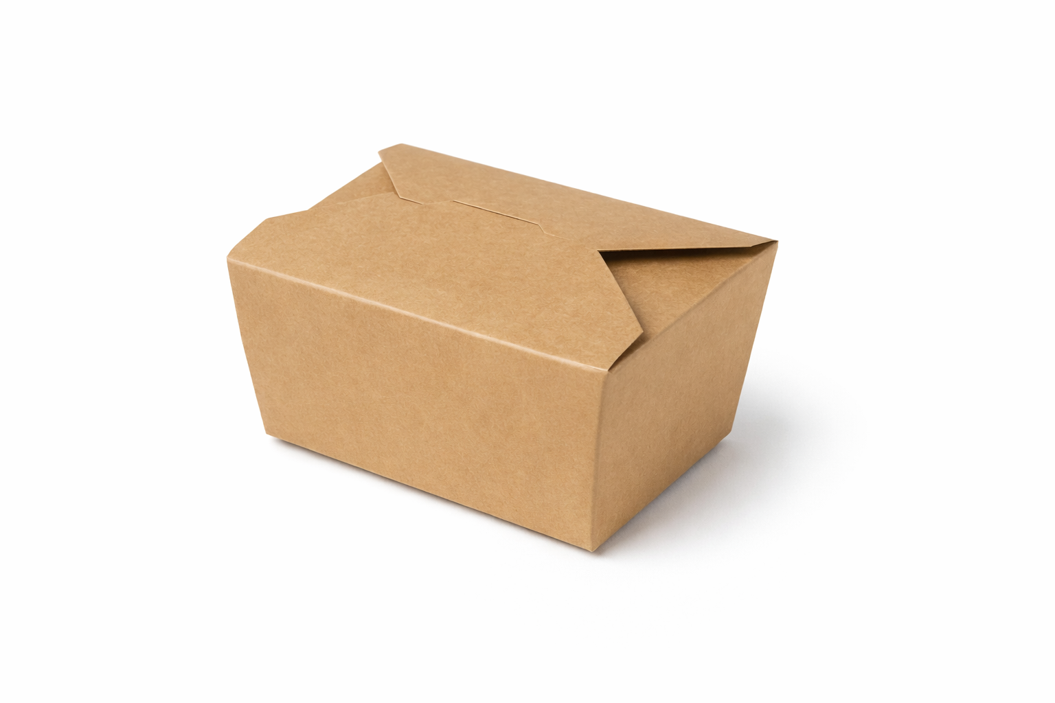 Compostable Paperboard Food Box Size #5 Kraft