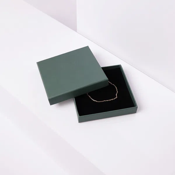 Luxury Fondant Forest Green Thin Bangle Jewellery Gift Box