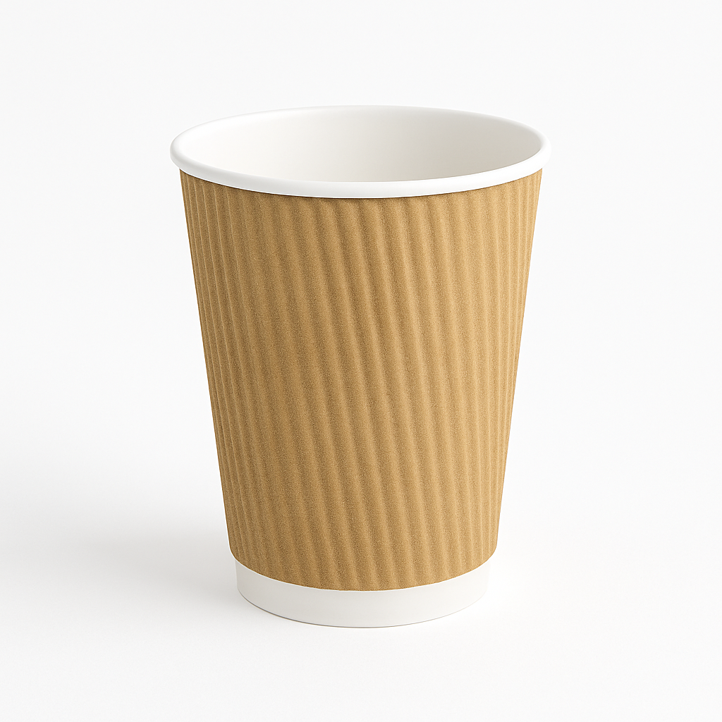 12oz Kraft Ripple Cup