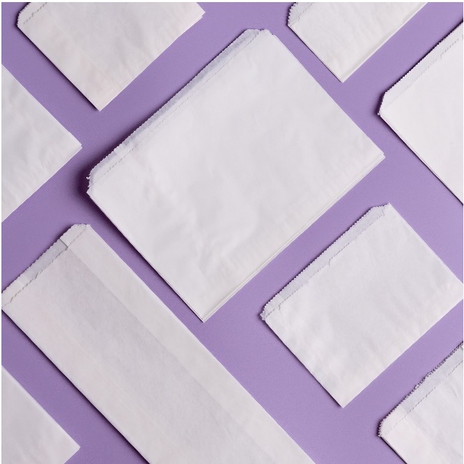 Greaseproof White Kraft Bag - 150mm x 60mm