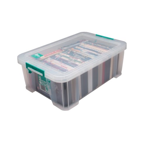 StoreStack 15 Litre Storage Box W300xD470xH170mm Clear