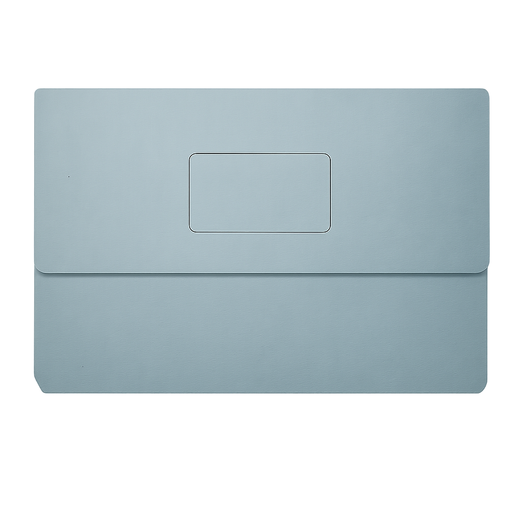 Document Wallet 220gsm Foolscap Blue
