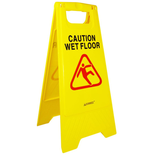 Wet Floor Caution Yellow A-Frame Sign