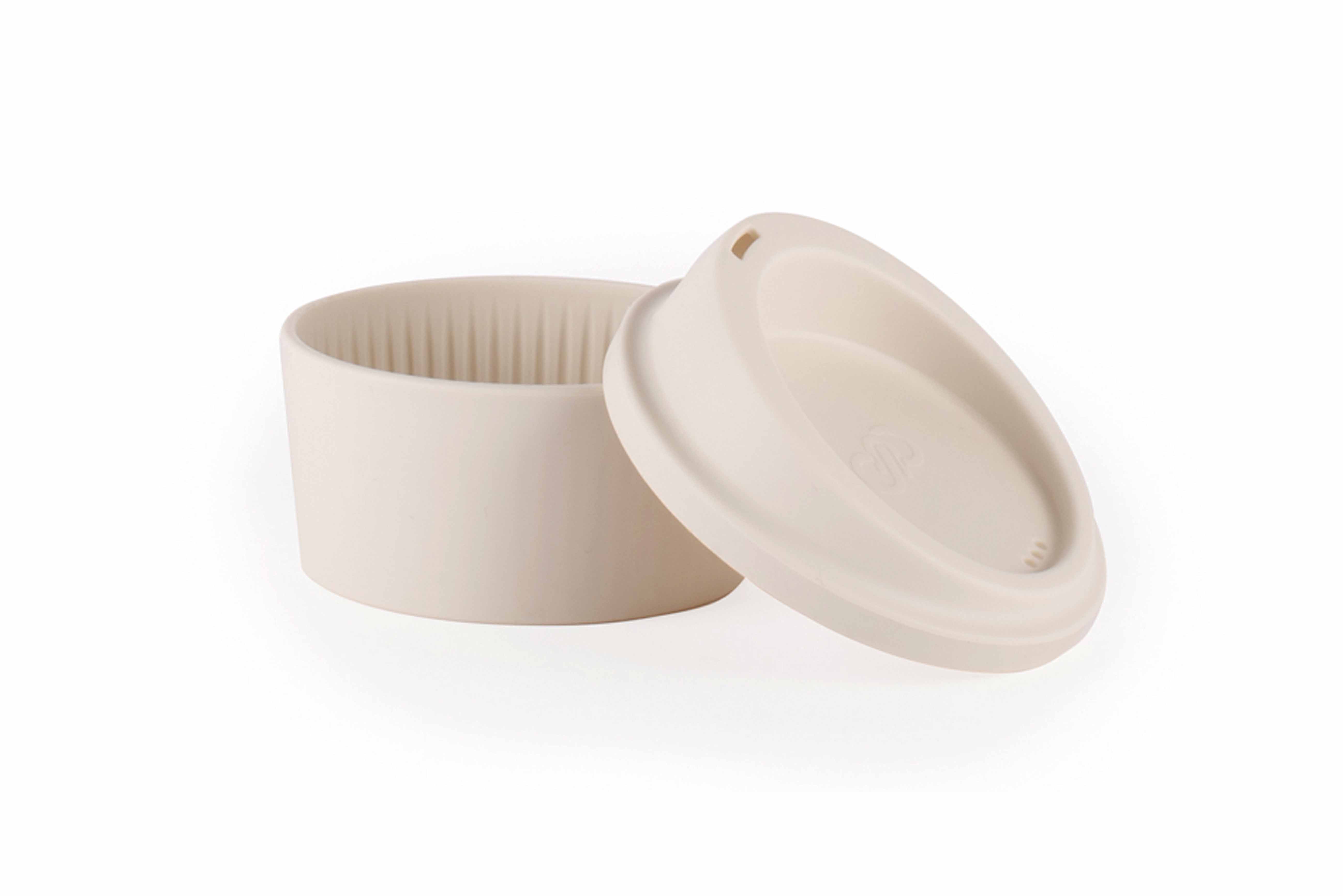 Coffee Lid & Sleeve - White