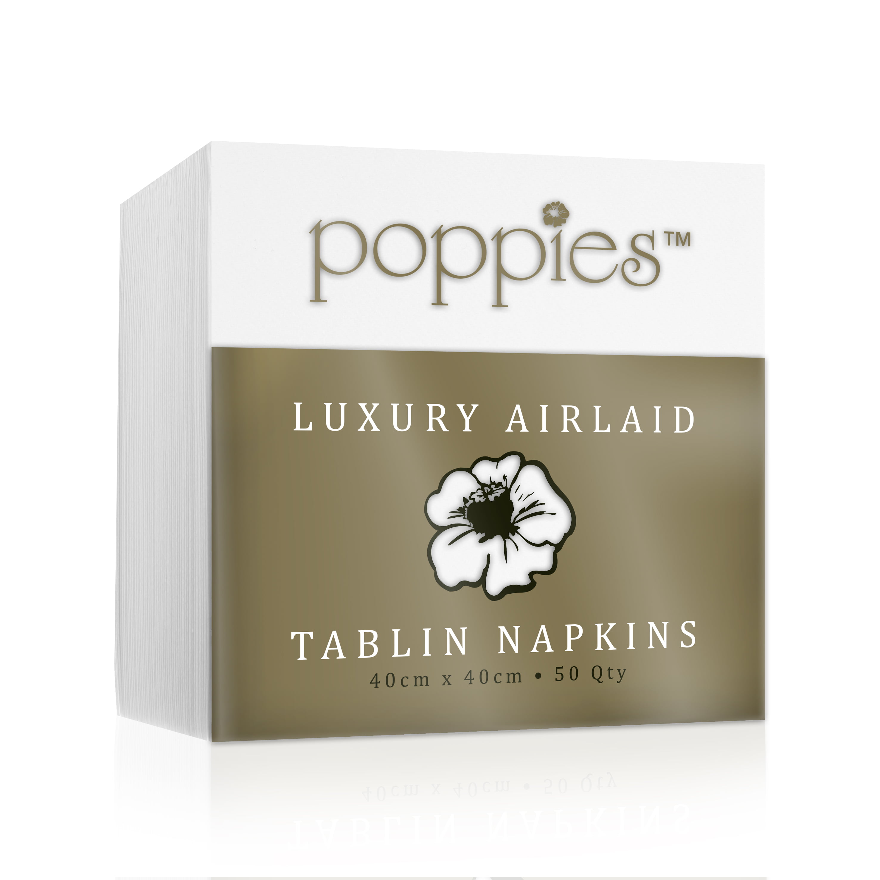 40cm Airlaid White Dinner Napkin