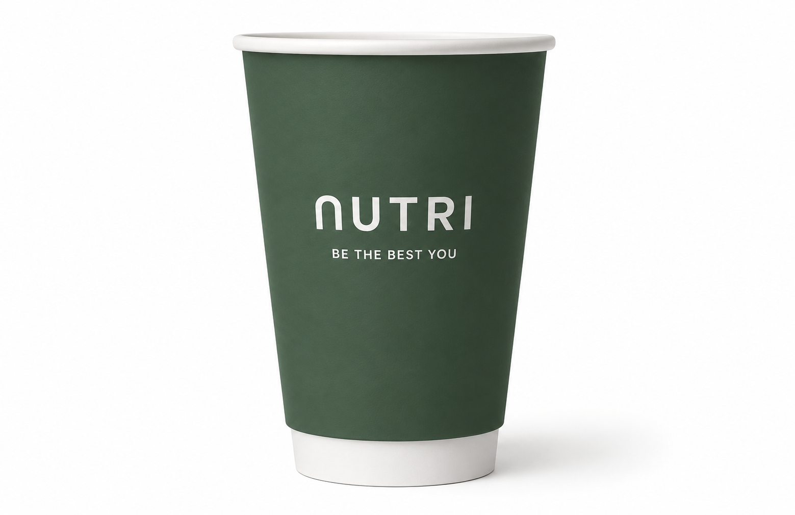 12oz Nutri Bar Double Wall Coffee Cup