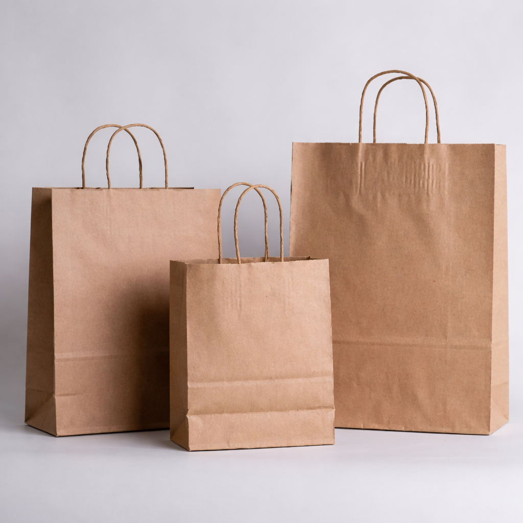 Fibrella Heritage® SOS Carrier With Twisted Paper Handles - 180mm x 90mm x 215mm