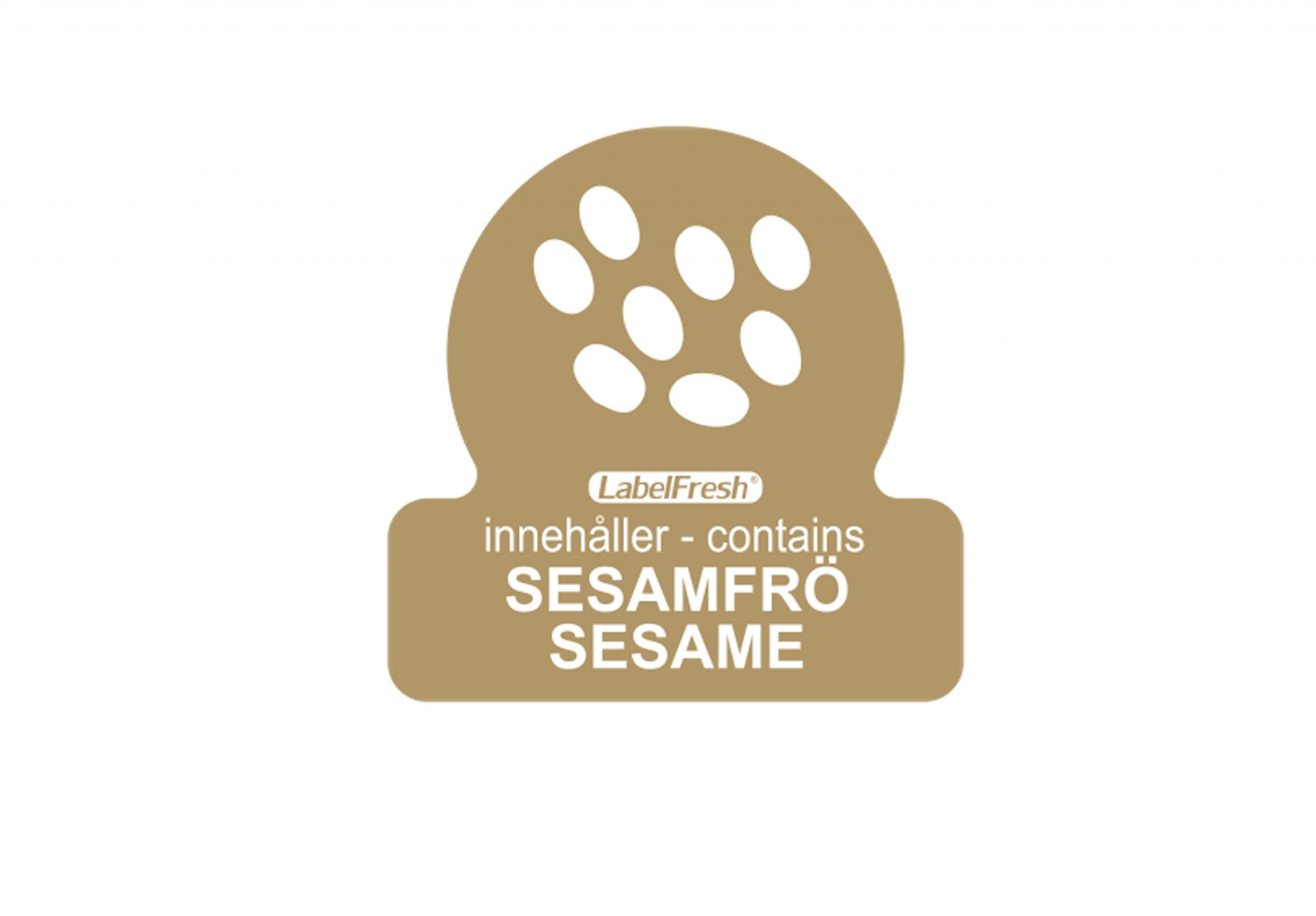 LF ALLERGEN LABELS - SESAME - 500 A ROLL