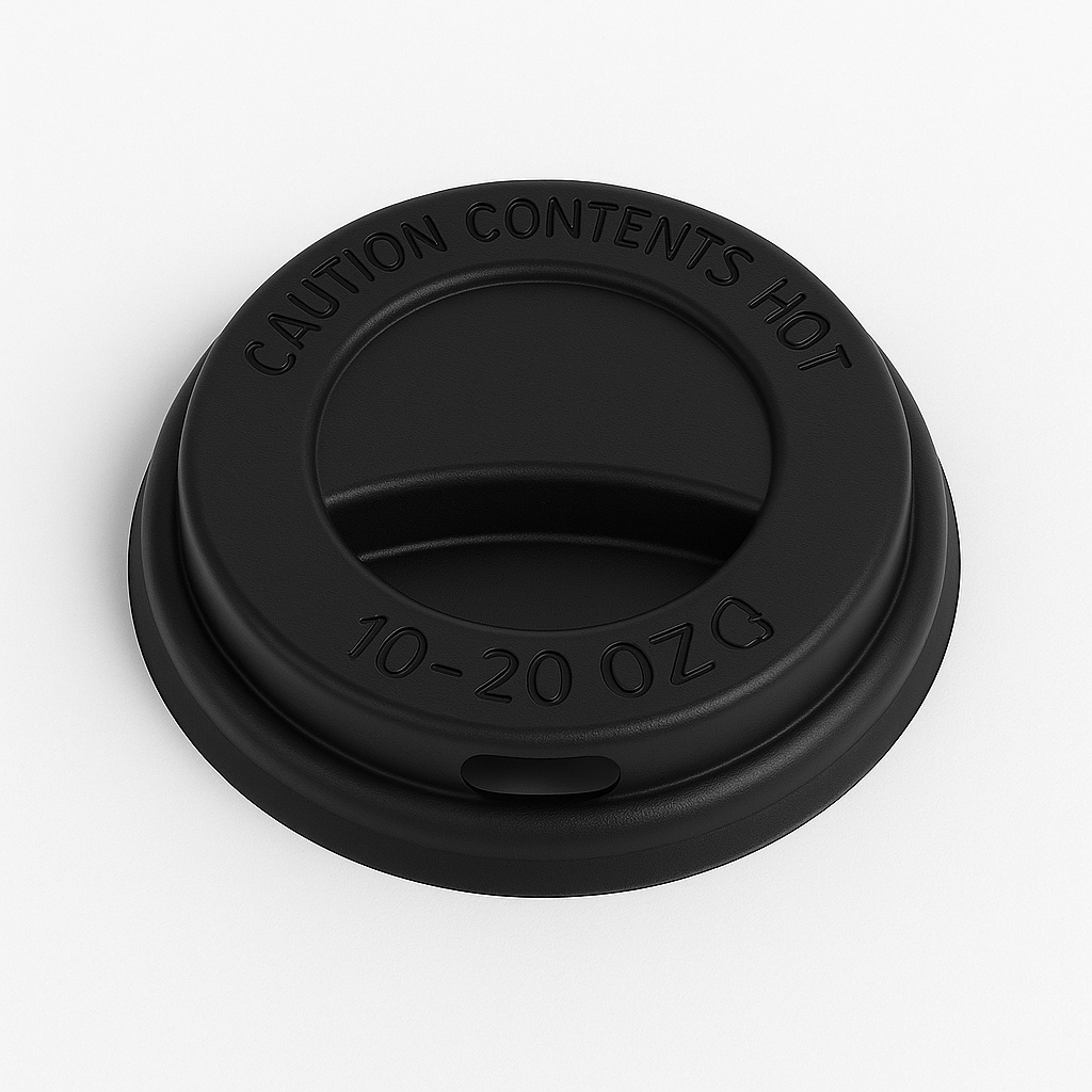 10-20oz Lid For Paper Cup Black
