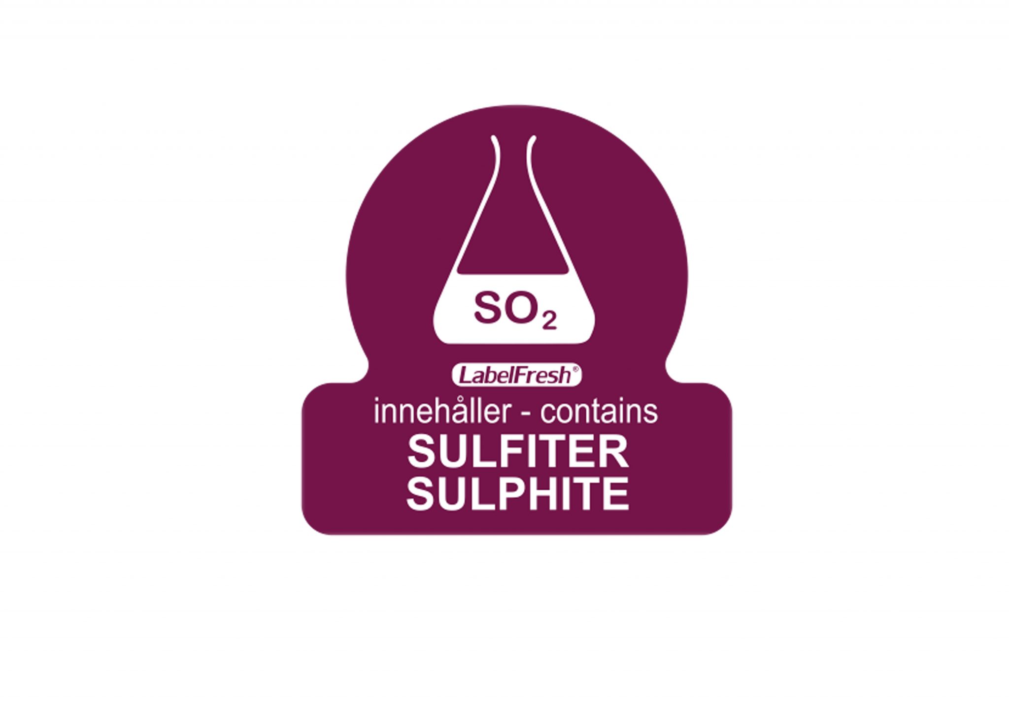 LF ALLERGEN LABELS - SULPHITES - 500 A ROLL