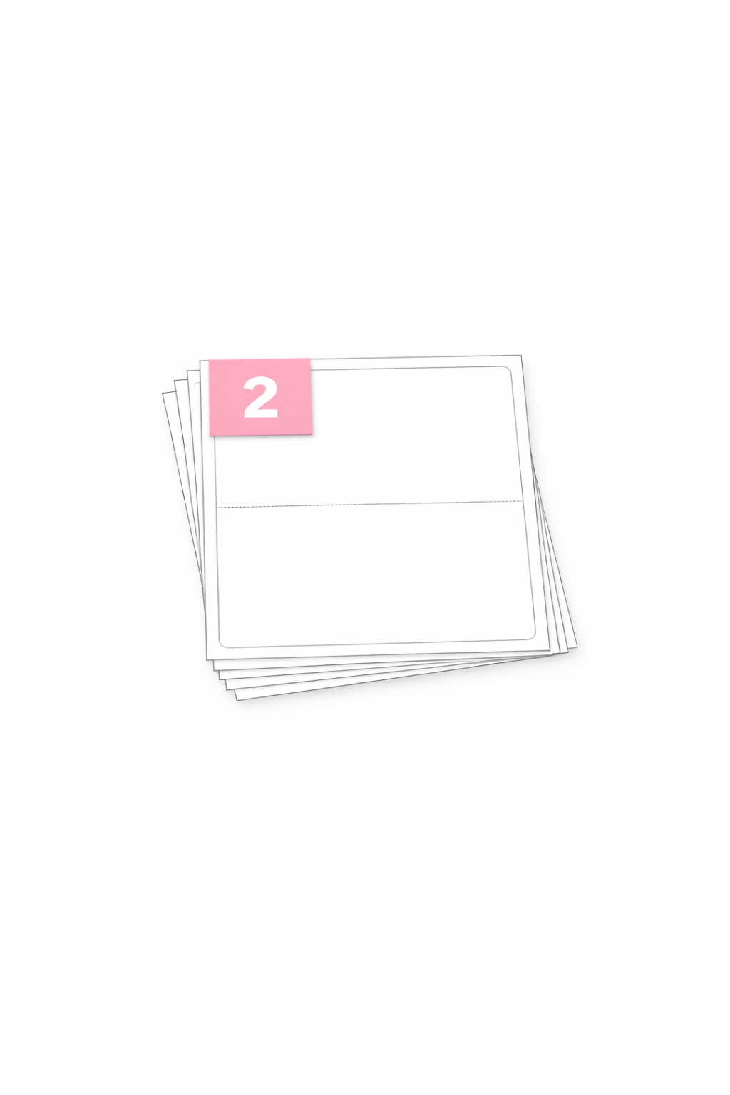 Address Labels A4 - 2 Labels Per Sheet