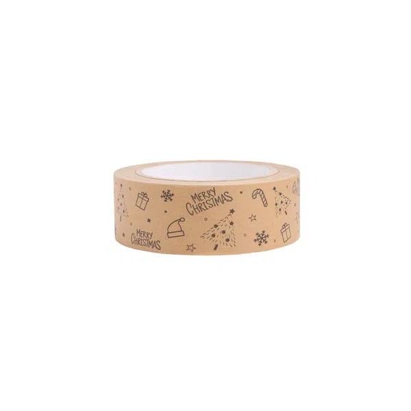 Merry Christmas Kraft Paper Tape 37.5mm x 50m