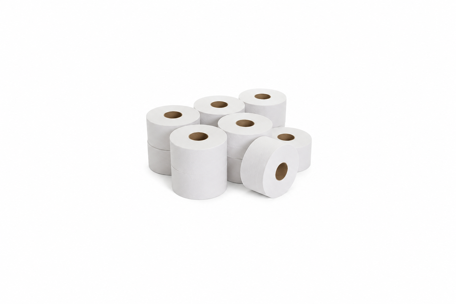 Mini Jumbo Toilet Rolls 150m (60mm Core) Pure
