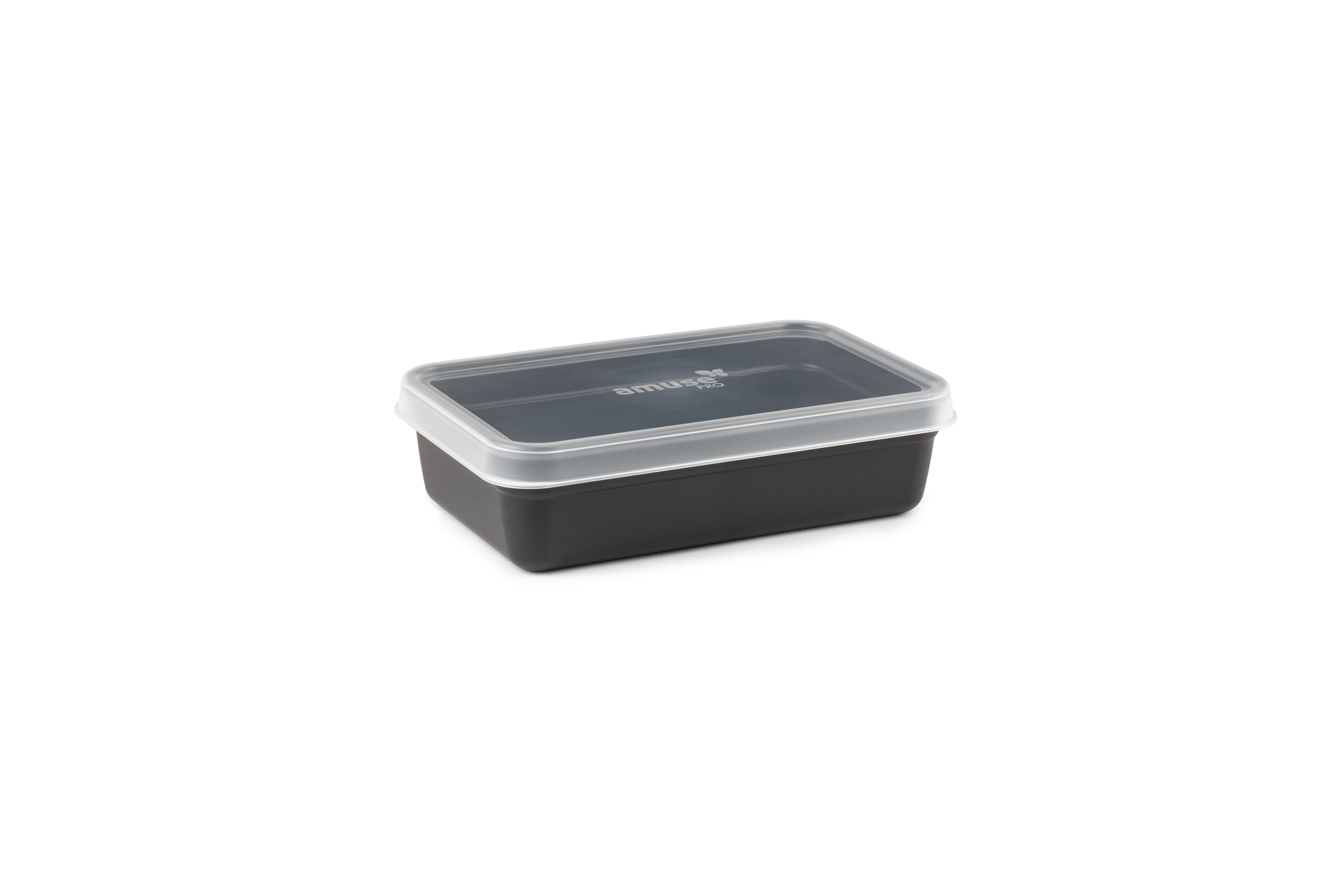 Amuse Pro Black Rectangular Dish with Lid - 950ml