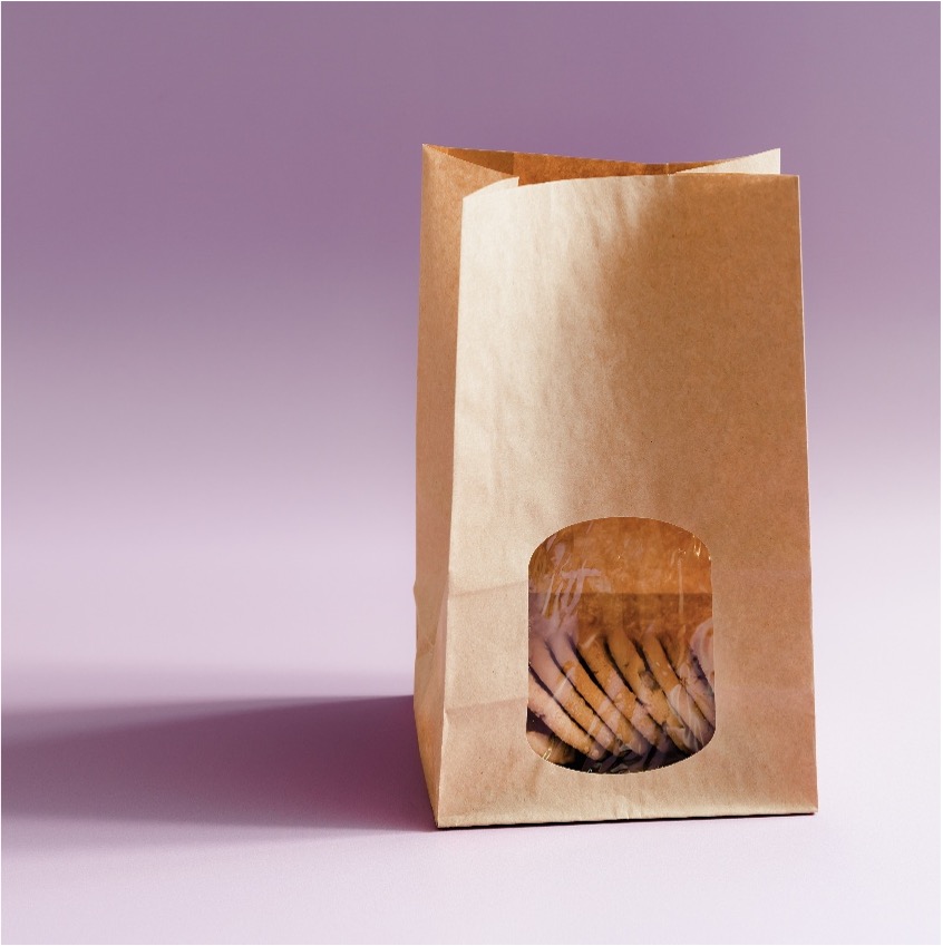 Clone of SOS Window Bag - Brown Kraft  - 150 x 100 x 250mm