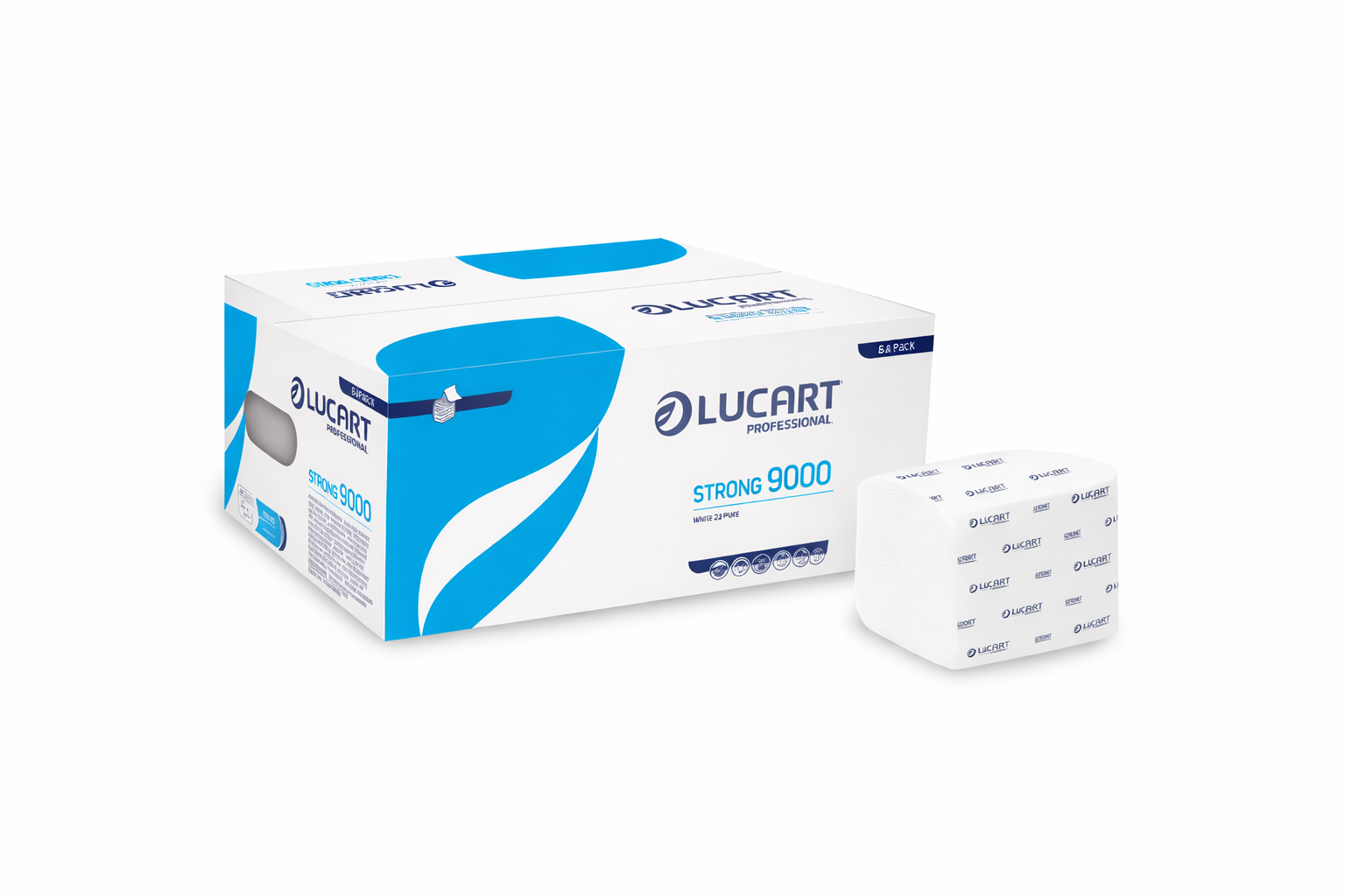 White 2 Ply Pure 200 x 100mm (36 Pack)